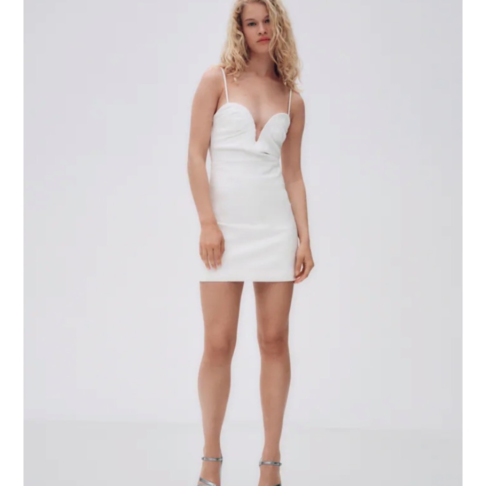 Zara white dress NWT - Picture 3 of 9